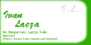 ivan lacza business card